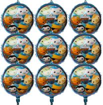 Conjunto de balões metalizados Mighty Mojo Octonauts, pacote com 5 crianças e festa Conjunto de balões metalizados Mighty Mojo Octonauts, pacote com 5 crianças e festa