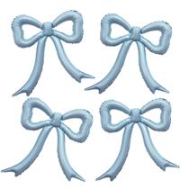 Conjunto de balões metalizados PartyXpress Blue Bow para decoração de festas