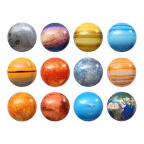 Conjunto de balões metalizados Solar System 4D 12 unidades para decoração de espaço Conjunto de balões metalizados Solar System 4D 12 unidades para decoração de espaço
