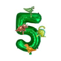 Conjunto De Balões Para Festa De Aniversário De Dinossauro 6 Peças Decoração Para Meninos Balão Com
