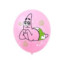 Conjunto De Balões Para Festa De Aniversário Infantil 10pcs Tema SpongeBob Patrick Star Balões De Conjunto De Balões Para Festa De Aniversário Infantil 10pcs Tema SpongeBob Patrick Star Balões De