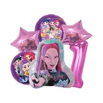 Conjunto De Balões Para Festa De Aniversário Infantil 6 Peças Números De 0 a 9 Suprimentos Para Chá