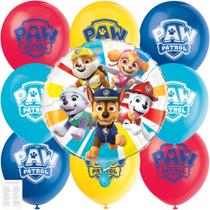 Conjunto de Balões Paw Patrol - Balões de Látex e Alumínio