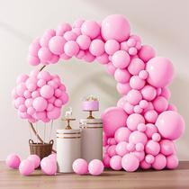 Conjunto de Balões RUBFAC (129 Unidades) - Rosa - Vários Tamanhos para Decoração