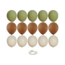 Conjunto De Balões Vintage Verde Caqui De 10 Polegadas 15 20PCS Para Decoração De Casamento