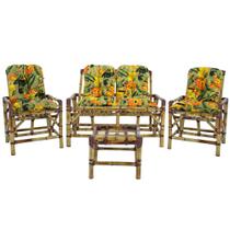 Conjunto de Bambu com Namoradeira e Mesa de Centro, para sacada, edícula, área externa T13