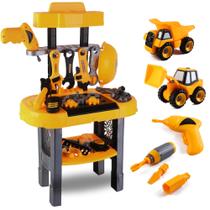 Conjunto de bancada de trabalho TOMLEON Toddlers com ferramentas de brinquedo e construção