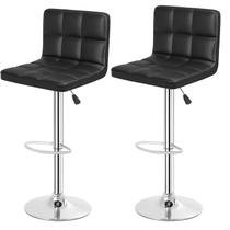 Conjunto de bancos de bar BestOffice ajustável em couro PU giratório x2