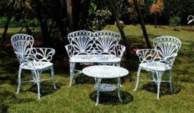 Conjunto De Bancos Primavera Namoradeira Em Alumínio Fundido- Cód. 2049 Conjunto De Bancos Primavera Namoradeira Em Alumínio Fundido- Cód. 2049
