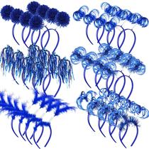 Conjunto de bandanas Censen Pom Pom Tinsel Halloween Party (azul) Conjunto de bandanas Censen Pom Pom Tinsel Halloween Party (azul)