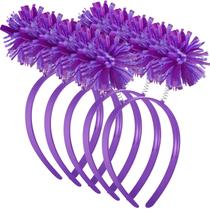 Conjunto de bandanas de Halloween com pompom roxo WILLBOND de 5 peças