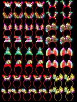 Conjunto de bandanas de Natal HOVACY, 50 unidades com iluminação LED
