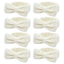 Conjunto de bandanas de spa Semato Creamy White para mulheres, 8 unidades Conjunto de bandanas de spa Semato Creamy White para mulheres, 8 unidades