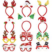 Conjunto de bandanas e armações de óculos de Natal, 12 unidades WODMAZ