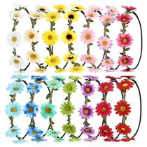 Conjunto de bandanas Flower Crowns Cinaci Hawaiian Beach, pacote com 14