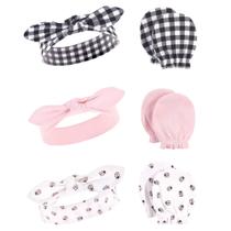 Conjunto de bandanas para bebês e luvas Scratch Hudson Baby 0-6M