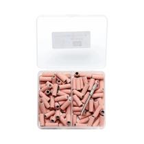 Conjunto De Bandas De Lixa Para Unhas Mini Rosa 3mm 80pcs Ferramentas De Pedicure 120 180 240 Grit
