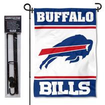Conjunto de bandeiras de jardim WinCraft Buffalo Bills com suporte 40x45cm Conjunto de bandeiras de jardim WinCraft Buffalo Bills com suporte 40x45cm