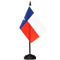 Conjunto de bandeiras de mesa Anley Texas Deluxe Lone Star State com poste