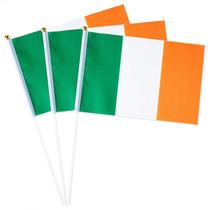 Conjunto de bandeiras Ireland Mini portátil de poliéster de 14 x 21 cm (3 unidades) Conjunto de bandeiras Ireland Mini portátil de poliéster de 14 x 21 cm (3 unidades)