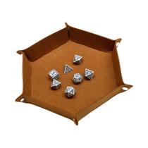 Conjunto De Bandeja Para Dados Hexagonal Dobrável, Suporte De Dados Em Feltro Para RPG E Jogos De Conjunto De Bandeja Para Dados Hexagonal Dobrável, Suporte De Dados Em Feltro Para RPG E Jogos De