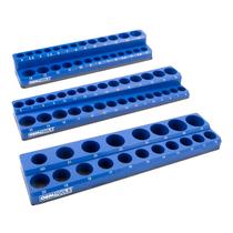 Conjunto de Bandejas Magnéticas para Soquetes OEMTOOLS 22486 Azul Conjunto de Bandejas Magnéticas para Soquetes OEMTOOLS 22486 Azul