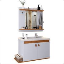 Conjunto de Banheiro armário completo branco Gabinet com Pia