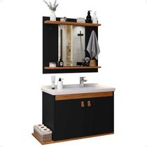 Conjunto de Banheiro armário completo branco Gabinet com Pia Conjunto de Banheiro armário completo branco Gabinet com Pia