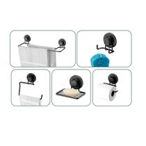 Conjunto de Banheiro com Ventosas Parede Sem Furos 5 peças Conjunto de Banheiro com Ventosas Parede Sem Furos 5 peças