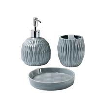 Conjunto de Banheiro Gris 3 Peças Haus Brinox 57718100