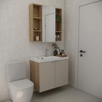 Conjunto de Banheiro sem Cuba 80cm Estilare Vittare