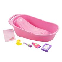 Conjunto de banho Baby Doll JC Toys Newborn Realistic com acessórios Conjunto de banho Baby Doll JC Toys Newborn Realistic com acessórios