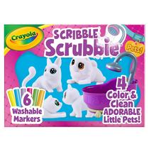 Conjunto de Banho de Animais de Estimação Crayola Scribble Scrubbie 2.0 para Crianças de 4 a 6 Anos
