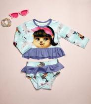 Conjunto de banho manga longa bebê com proteção UV - Piscina Conjunto de banho manga longa bebê com proteção UV - Piscina