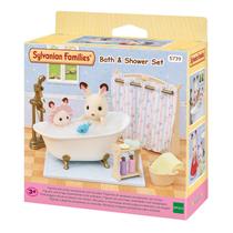 Conjunto De Banho Sylvanian Families Brinquedo Com Ducha Banheira E Cortina Conjunto De Banho Sylvanian Families Brinquedo Com Ducha Banheira E Cortina