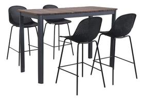 Conjunto De Bar 5 Pecas Com 4 Banquetas E Mesa Importado