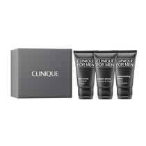 Conjunto de barbear Clinique para homens, esfoliante facial, 30 ml, creme de barbear, 30 ml Conjunto de barbear Clinique para homens, esfoliante facial, 30 ml, creme de barbear, 30 ml