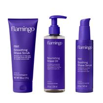 Conjunto de barbear da coleção Flamingo Glow para mulheres em 3 etapas