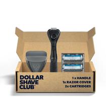 Conjunto de barbear Dollar Shave Club The Guest Pass com 2 cartuchos