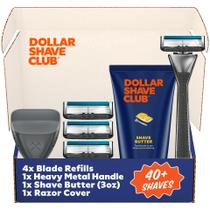 Conjunto de barbear Dollar Shave Club The VIP com 4 cartuchos de recarga