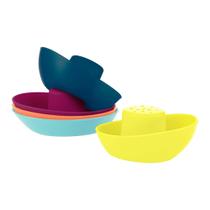 Conjunto de barcos empilháveis Baby Bath Toy Boon Fleet, 5 unidades, mais de 10 milhões