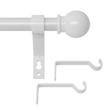 Conjunto de barras de cortina GSBLUNIE White 48-88 polegadas para Windows