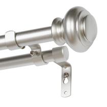 Conjunto de barras de cortina H.VERSAILTEX Elegant Telescoping 70-120 cm de níquel