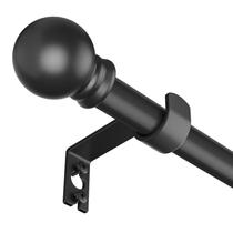 Conjunto de barras de cortina SMODBRODRE para janela de 80-120 cm Black Metal Conjunto de barras de cortina SMODBRODRE para janela de 80-120 cm Black Metal