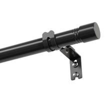 Conjunto de barras de cortina SOUMNS de aço inoxidável preto de 30-94 polegadas Conjunto de barras de cortina SOUMNS de aço inoxidável preto de 30-94 polegadas