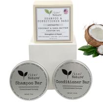 Conjunto de barras de shampoo e condicionador /liv/ Nature Strengthen Hair