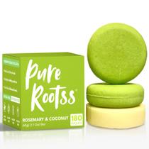 Conjunto de barras de shampoo e condicionador PureRootss Rosemary, 3 unidades