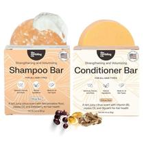 Conjunto de barras de shampoo e condicionador The Earthling Co. Sol cítrico