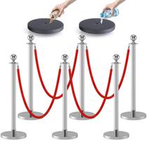 Conjunto de barreiras de controle de multidões kaiyomi Stanchions com cordas de veludo