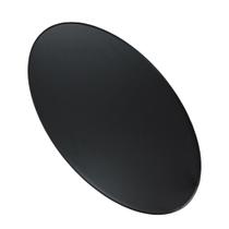 Conjunto De Bases Acrílicas Cor Preta 30 Peças 14x8cm Oval